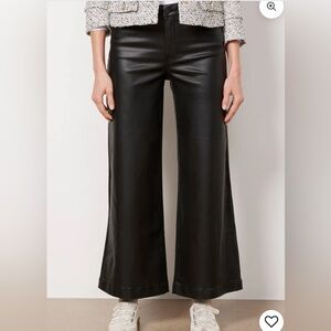 Kut FromThe Kloth Black Faux Leather Ankle Flair. Worn once. Excellent condition